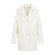 Ermanno Scervino Vita Kappor för Kvinnor Aw24 White, Dam