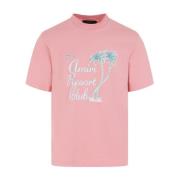 Amiri Modig Rosa Lila T-shirt Pink, Herr