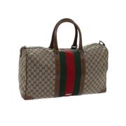 Gucci Vintage Pre-owned Canvas gucci-vskor Beige, Dam