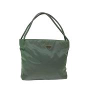 Prada Vintage Pre-owned Nylon prada-vskor Green, Dam