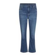 Masai Flare Bottom Basic Denim Jeans Blue, Dam