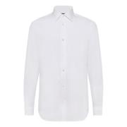 Boggi Milano Skjorta i twill av bomull, regular fit White, Herr