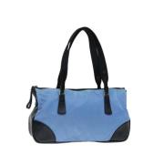 Prada Vintage Pre-owned Nylon prada-vskor Blue, Dam