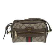 Gucci Vintage Pre-owned Canvas gucci-vskor Beige, Dam