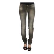 Ermanno Scervino Grå Tvätt Slim Fit Jeans Kvinnor Gray, Dam