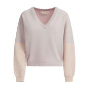 Marni Fashionable Sweater Picks Beige, Dam