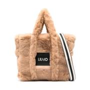 Liu Jo Faux-Fur Kamelbrun Väska Brown, Dam