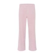 Cream Straight Leg Rosa Byxor Pink, Dam