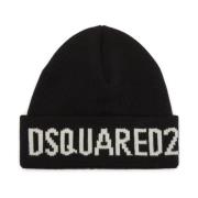 Dsquared2 Svarta Hattar & Kepsar Aw24 Black, Herr