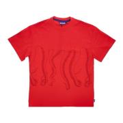 Octopus Tentakler Logo Röd T-shirt Herr Red, Herr