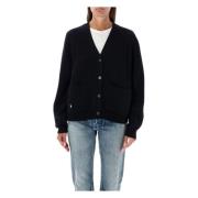 Ralph Lauren Svart V-ringad Ullkofta Aw24 Black, Dam