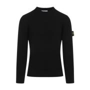 Stone Island Svart Tröja Aw24 Herrmode Black, Herr