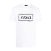 Versace Vita T-shirts & Polos för Män White, Herr