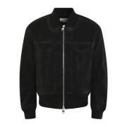 Alexander McQueen Denim Bomberjacka Black, Herr