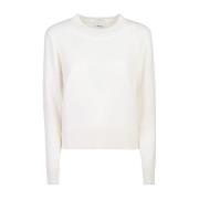 Allude Vit Sweatshirt Aw24 White, Dam