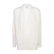 Allude Vit Stickat Aw24 White, Dam