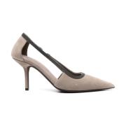 Brunello Cucinelli Elegant Ice Pumps för Kvinnor Beige, Dam