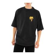 Palm Angels Brinnande Palm Over Tee Black, Herr