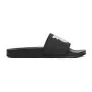 Palm Angels Svarta Sandaler Snygg Design Black, Herr