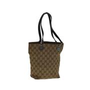 Gucci Vintage Pre-owned Canvas gucci-vskor Beige, Dam