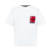 Dolce & Gabbana Grafiskt Tryck Kortärmad Topp White, Herr