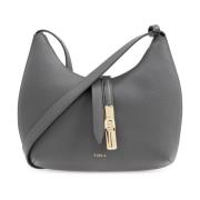 Furla Axelväska Goccia Small Gray, Dam