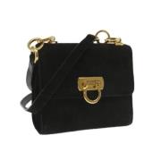 Salvatore Ferragamo Pre-owned Pre-owned Mocka axelremsvskor Black, Dam