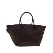 Burberry Vintage Pre-owned Nylon handvskor Brown, Dam