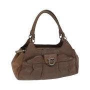 Salvatore Ferragamo Pre-owned Pre-owned Laeder handvskor Brown, Dam