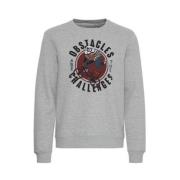 Blend Bomull Crewneck Sweatshirt Gray, Herr