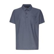 Jack Wolfskin Blå Polo T-shirt med Snabbtorkande Teknologi Blue, Herr