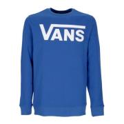 Vans Klassisk Crewneck Sweatshirt True Blue/Vit Blue, Herr