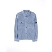 C.p. Company Vintage Corduroy Overshirt Blue, Herr