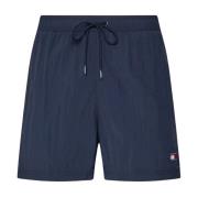 Tommy Jeans Broderad Logga Badshorts - Blå Blue, Herr