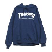 Thrasher Navy/Vit Huvtröja Blue, Unisex