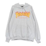 Thrasher Flame Huva Tröja Grå/Gul Gray, Unisex