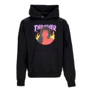 Thrasher Svart Hoodie med Känguruficka Black, Unisex