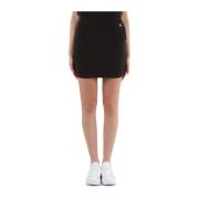 Calvin Klein Stretch Mini Kjol - Svart Black, Dam