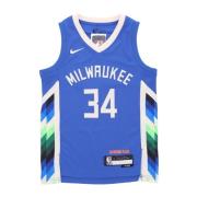 Nike Giannis Antetokounmpo NBA City Edition Tank Top Blue, Herr