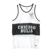 New Era NBA Mesh Wordmark Tank Svart/Vit White, Herr