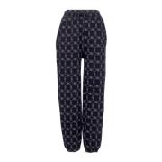 Dolly Noire Monogram Svart Sweatpants Fleece Tracksuit Black, Herr