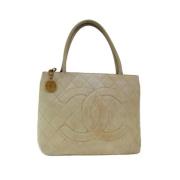 Chanel Vintage Pre-owned Tote Bag Beige, Dam