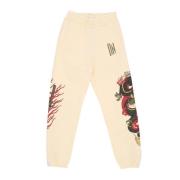 Dolly Noire Drake Sweatpants Beige Fleece Tracksuit Beige, Herr