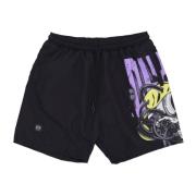 Dolly Noire Skull Party Badshorts Svart Black, Herr