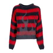 Vision OF Super Flames Oversize Crew Neck Sweater Red, Dam