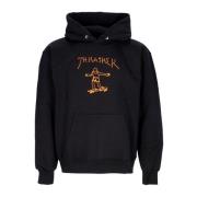 Thrasher Svart/Orange Herr Sweatshirt Hoodie Black, Herr