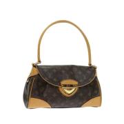 Louis Vuitton Vintage Pre-owned Canvas axelremsvskor Brown, Dam