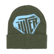 Iuter Stencil Army Beanie Hat Green, Herr