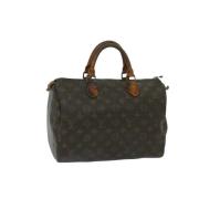 Louis Vuitton Vintage Pre-owned Canvas handvskor Brown, Dam