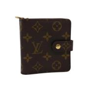 Louis Vuitton Vintage Pre-owned Belagd canvas plnbcker Brown, Dam